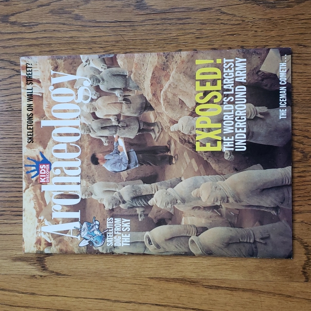 Vintage 90s Kids Discover Magazine Archeology Volume 8, Issue 7